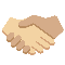 Handshake- Medium-Light Skin Tone- Medium Skin Tone emoji on Twitter